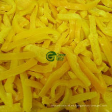 De alta calidad congelada IQF amarillo pimienta rebanadas